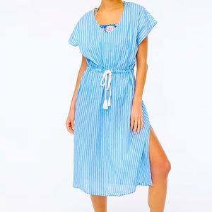 J Crew beach dress cover up size large tie waist